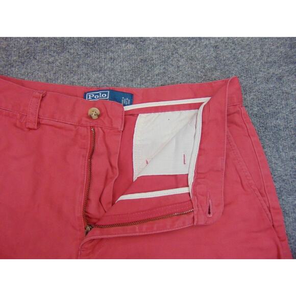 Polo‎ Ralph Lauren Prospect Shorts Mens 36 Red Chino Cotton Flat Front Casual - Picture 7 of 11